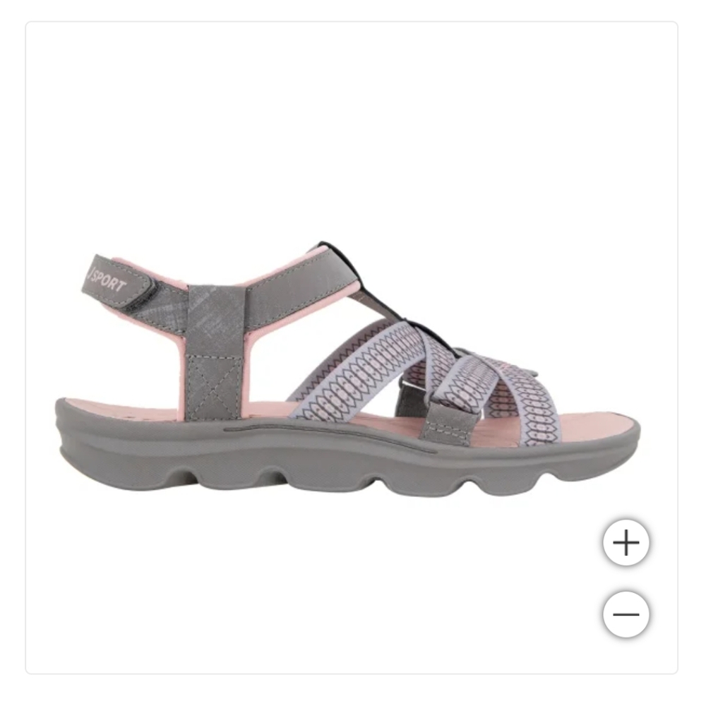 New! Jsport Jambu Kaia Ladies' Women Girls Strap Sandal‎ Adjustable Gray Size 11 - Picture 7 of 12